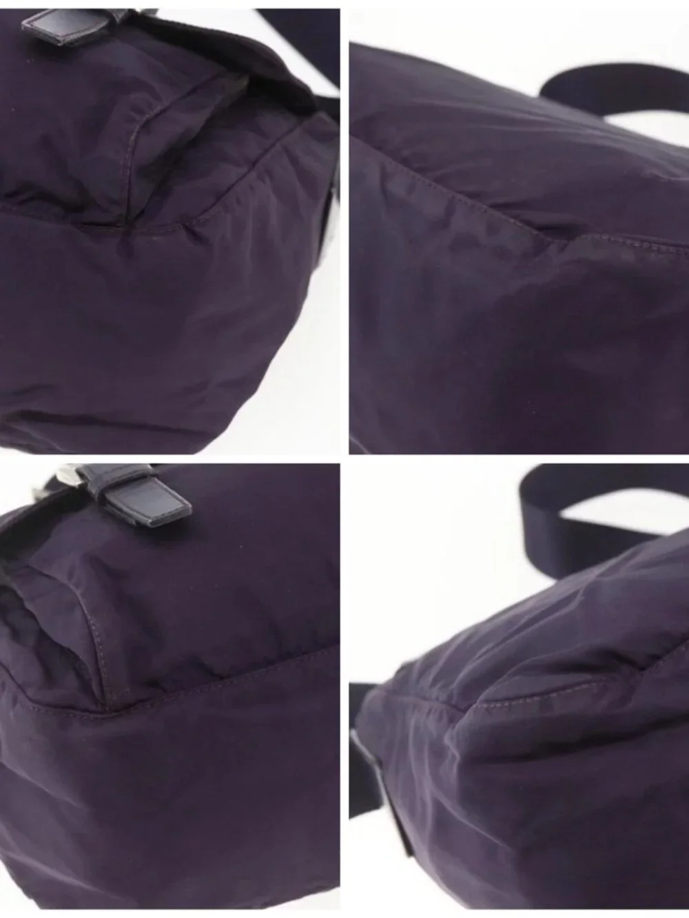 PRADA Shoulder Bag Nylon Purple Silver Auth 167957 - Picture 16 of 16